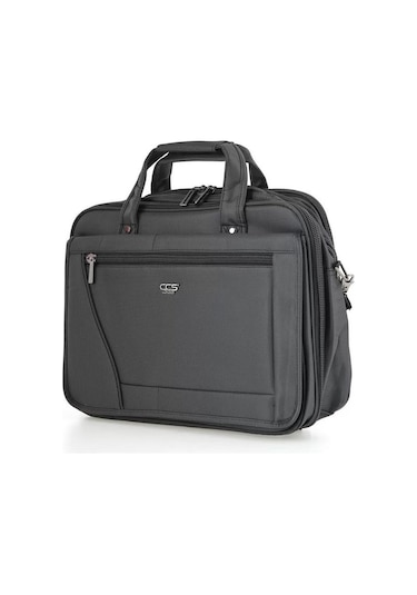 Ççs 71441 Körüklü Laptop ve Evrak Çantası Siyah