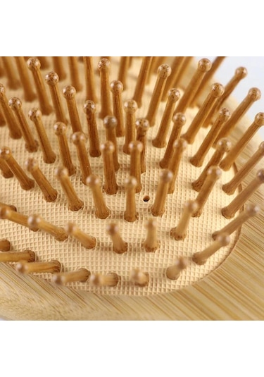 4 Parçadan Oluşan %100 Bambu Doğal Fırça Tarak Seti