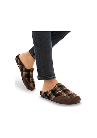 Muya Tauri Anatomik Taban Erkek Ev Terliği Kahverengi