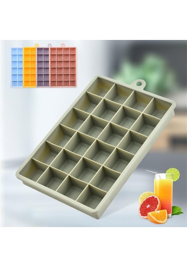 Derin Limon 24 Izgara Silikon Buz Kalıbı Kalıp Buz Küpü Makinesi Kalıp Toksik Olmayan Dayanıklı Bar Pub Şarap Buz Blokları Makinesi Diğer