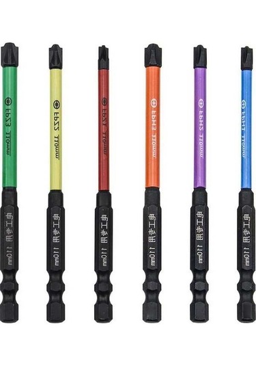 Pazly 110mm/4.33'' Alaşımlı Çelik Tornavida Uçları Fph1-fpz3 Siyah Renk