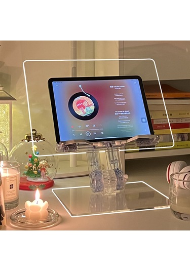 Akrilik Şeffaf Okuma Kitap Tablet İçin Uygun Blogger Standı