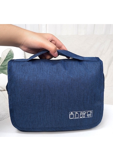 Sones Çok İşlevli Taşınabilir Kanca Tipi Seyahat Yıkama Saklama Çantası Kozmetik Çantası Mor Mor