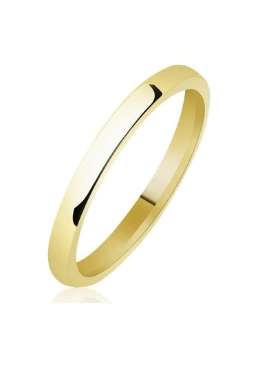 Hk Gümüş Düz Bombeli Gold Alyans 2 Mm Gümüş Takı Hediyelik Ürünler-202276 Çok Renkli