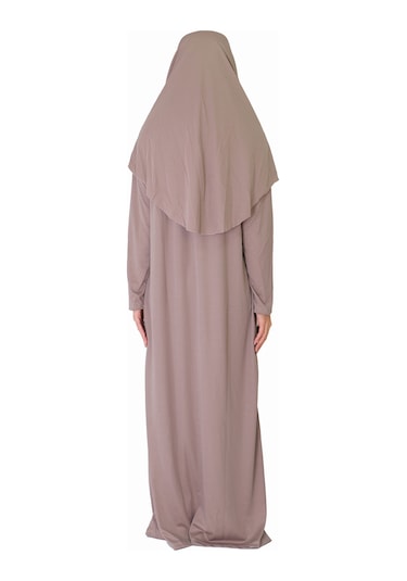 Vizon Fermuarsız Namaz Elbisesi Vizon