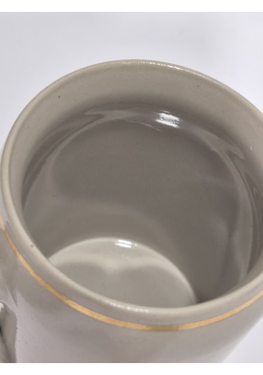 Vintage Tankart Ceylan Figürlü Alman Bira Bardağı 13,5cm