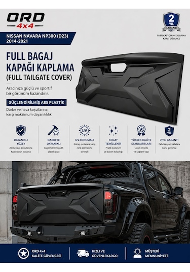 Navara Np300 Full Bagaj Kapağı Kaplama