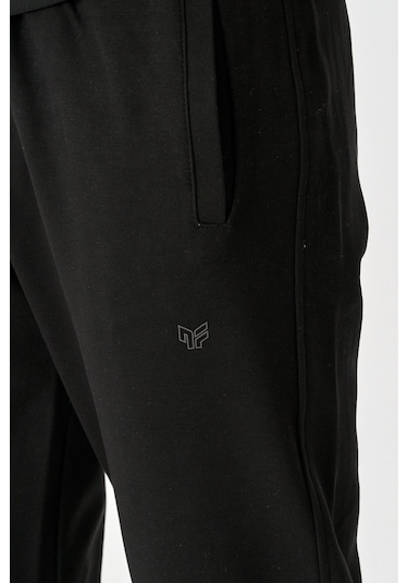 Dechers Tech Fleece Double Face Kapüşonlu Erkek Eşofman Takım E213-1 Siyah