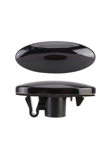 Sones 2 Adet Dc12v / 3 W Araba Led Dinamik Flaşör Yan Işıklar Akan Su Dönüş Sinyal Işığı Nissan, Amber Işık Siyah