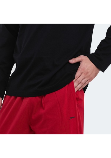 Slazenger PARTH IN Erkek Pamuklu Siyah Pijama