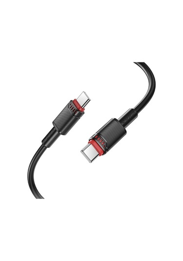 Borofone Bx110 Beneficio Pd60w Tip-c Tip-c Hızlı Şarj Veri Kablosu, Uzunluk: 1m Siyah