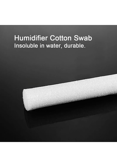 Youtek Nebulizatör/ıslaklık İçin Değiştirilebilir Pamuk Filtre Sapları - 8mm Çap X 115mm Uzunluk, 20 Adet, 3-4 Aylık Kullanım Süresi, Kolay Kurulum