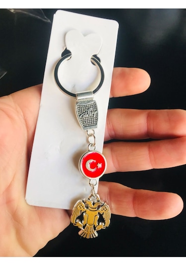 Selçuklu Amblemli Ve Türk Bayraklı Metal Anahtarlık Şık Ve Dayanıklı Tasarım