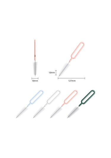 Sones 20 Adet Naylon Biberon Temizleme Fırçası Döner Çaydanlık Fırçası Buzdağı Mavisi