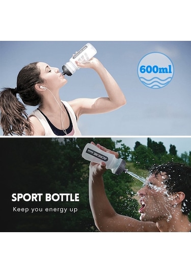 Novahub Koşarken Enerjinizi Koruyan Pratik Su Şişesi Kırmızı Pembe - Siyah Siyah - Kırmızı - Pembe