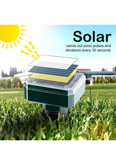 Hangfox 8 Adet Yeşil Solar Ultrasonik Hayvan Kovucu, 40 Fit Çaplı Etki Alanı, Kimyasız, Dış Mekan Sürüngen Ve Gönüllü Kovucu