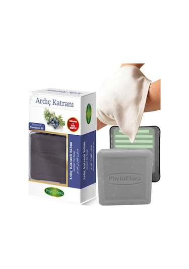 Phytoflora Ardıç Katranlı Sabun + Sabunluk + Kese