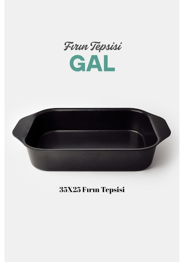 Gal Fırın Tepsisi 35x25 Cm Siyah