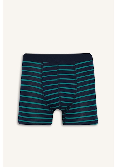 Defacto Regular Fit Çizgili 3lü Boxer T4935az25aunv135 Lacivert