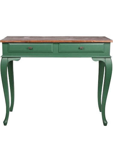 Roys Ahşap 100 Cm Çekmeceli Yeşil Koyu Ceviz  Dresuar Ahşap