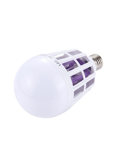 Sones E27 15w Beyaz Işık + 365 Nm Mor Işık Sivrisinek Öldürücü Ampul Lamba, Sinek Haşere Böcekleri Reddet Zapper Led Top Dik Işık, Ac 175-265v