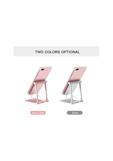 Wisdomselect Açısal Yüksekliği Ayarlanabilir Gümüş Altın Renkli Telefon Ve Tablet Standı Kırmızı Yok Havalandırma I0p5w5