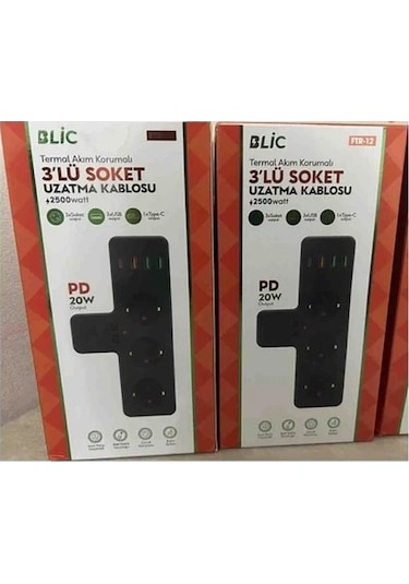 Miaxtreme Rose Teknoloji Ftr-12 Termal Akım Korumalı Duvar Tipi Priz 3 Usb 1 Type-c 20w Pd Giriş
