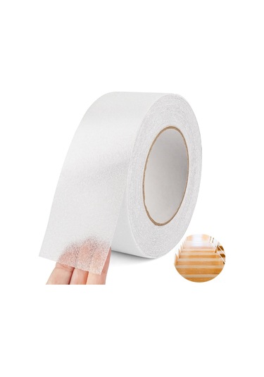Moveevo Pvc Mat Kaplama Merdiven Bandı, 50mmx10m Şeffaf, Kayma Engeli, Dayanıklı, Yoğun Kullanım, Ev/ofis Uygulamaları