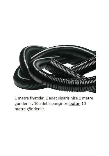 7mm Yarıklı Spiral Boru Kablo Izolasyon Hortumu Siyah Esnek