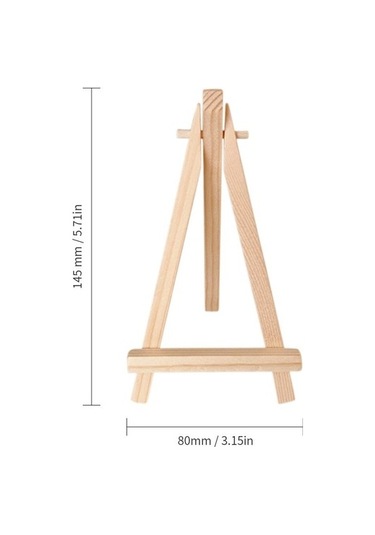 Wisdomselect 2 Adet, Çocuk Masaüstü Mini Ahşap Yaratıcı Küçük Şövale Çam Üçgen Fotoğraf Ekran Standı 9 16 Bej Havalandırma 7f7y2m