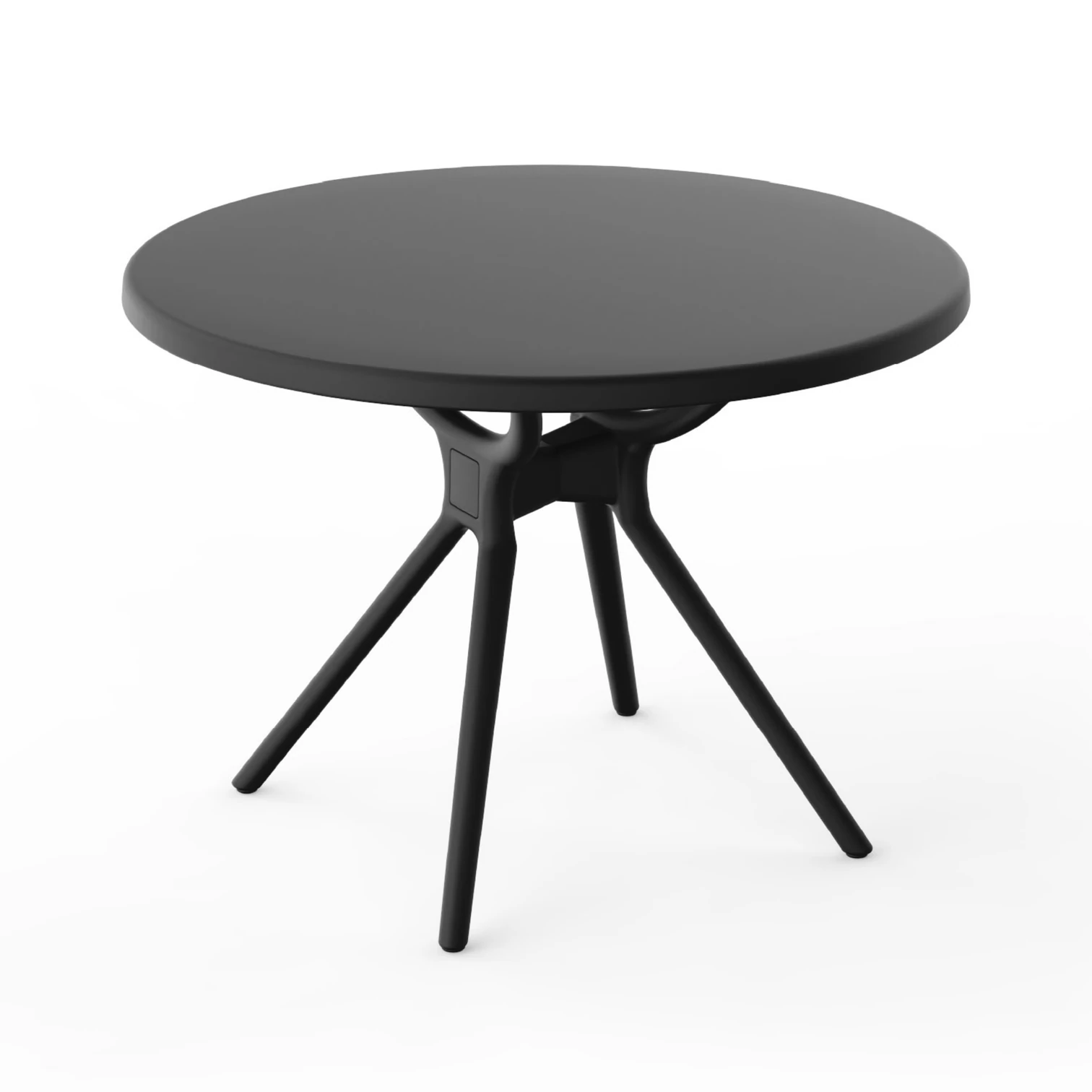 Himalaya 80 Cm Yuvarlak Masa Siyah