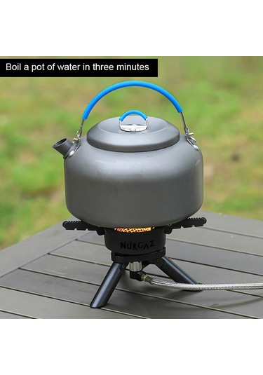 Nurgaz-açık Kamp Metal Sobalar Taşınabilir Piknik Barbekü,y27515 Siyah