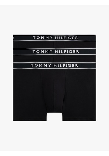 Tommy Hilfiger Tommy Hılfıger Erkek 3 Lü Boxer Um0um03520-0we Siyah
