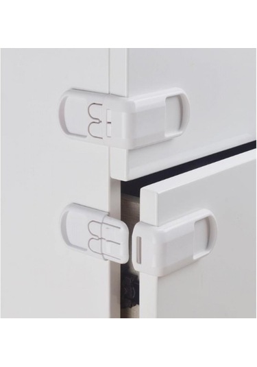 Çocuk Koruma Kilidi 2 Adet Köşe Bebek Güvenlik Kilit Dolap Çekmece