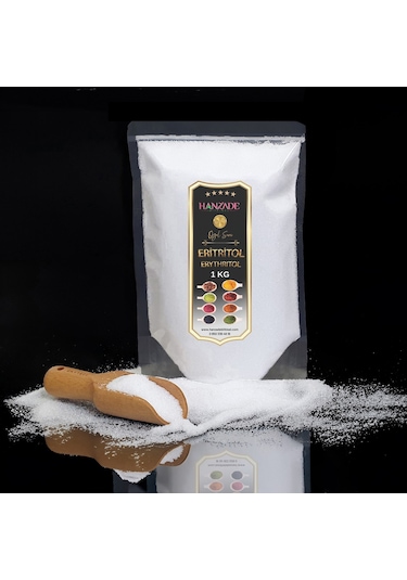 Hanzade Bitkisel Eritritol Doğal Toz Tatlandırıcı 1 KG