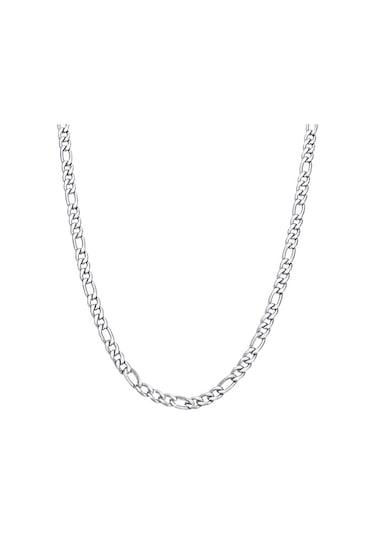 Chavin Figaro Model Yassı 70 CM 6 MM Uzun Çelik Erkek Zincir dm15 Gümüş
