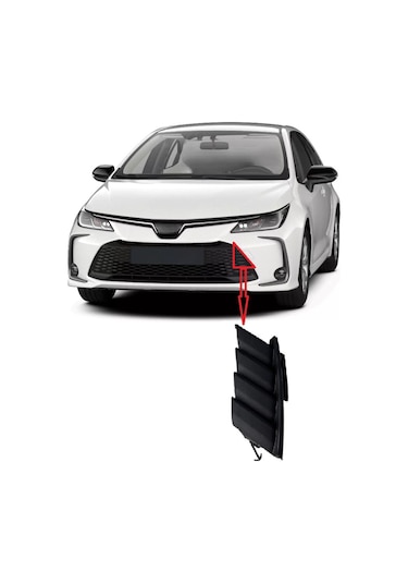 Toyota Corolla Ön Tampon Çeki Kapağı Izgaradaki 2019-2020-2021-2022