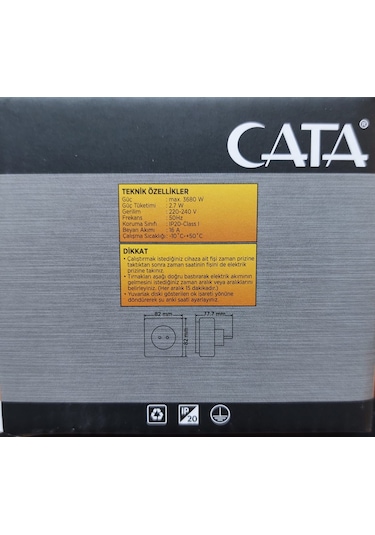Cata CT-9180 Mekanik Zaman Ayarlı Timer Saati Priz