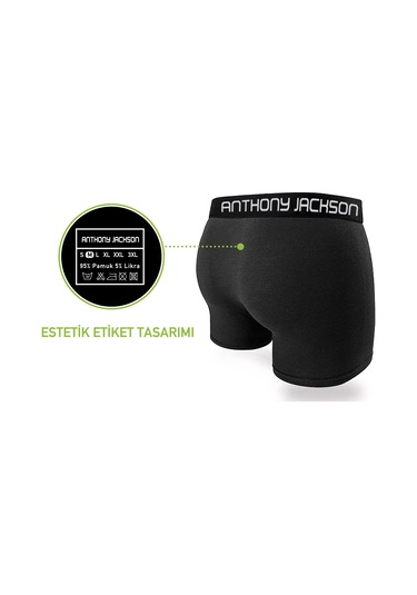 Anthony JacksonLikralı  Premium Erkek Boxer Lıon 6'Lı Kutu