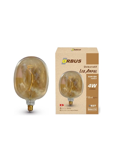 Dekoratif Led Ampul Amber 4w 350lm Dga170