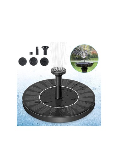Youmex Güneş Enerjili Süngerli Fonten Pompa, 4 Farklı Sprey Aniyetli, 180l/h Akış Hızı, 40-60cm Yükseklik, Bahçe Havuz Su Dekorasyonu