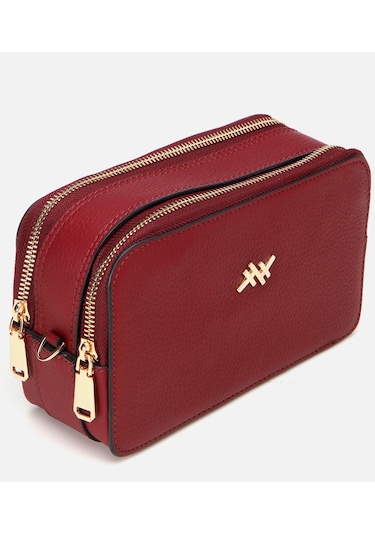 Hotiç Kadın Deri Bordo Mini Çanta 03cah293370a780 Bordo