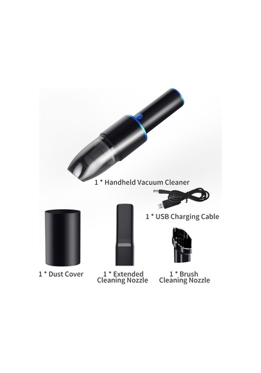 Ximistore9 10000pa Güçlü Emme Usb Şarjlı Mini El Fırçası - Jm-6603 Gümüş Araç, Ev, Ofis Süpürgesi