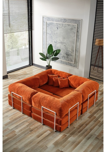 Legom Avanos Aktivite Koltuğu Yatak Olabilen Çok Amaçlı Kanepe Koltuk Takımı Kiremit Kiremit