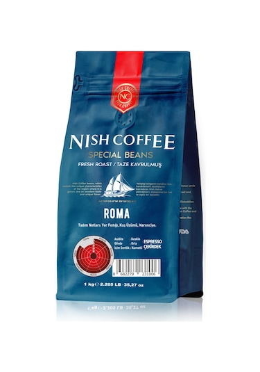 Nish Kahve Espresso Roma Kahve 1000 G