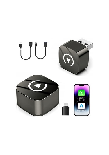 Maiyame Kablosuz Carplay Ve Android Auto Dönüştürücü, Bt5.0+5.8ghz Wifi İle Hızlı Bağlantı, Usb-a/type-c Desteği, Sadece Yabancı Sistemler İçin Q1af