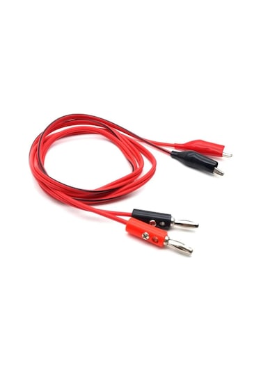 Krokodil Banana Kablo Çifti Güç Kaynağı Multimetre Voltmetre Osiloskop Elektrik Test Ölçme Kablosu Prob