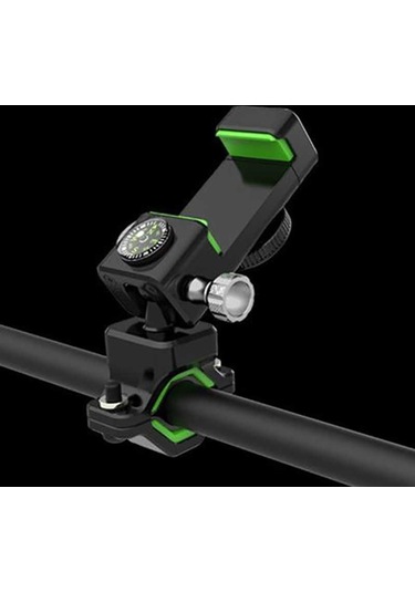 Pusulalı 360 Dönen Bisiklet Telefon Tutucu Q003-Siyah