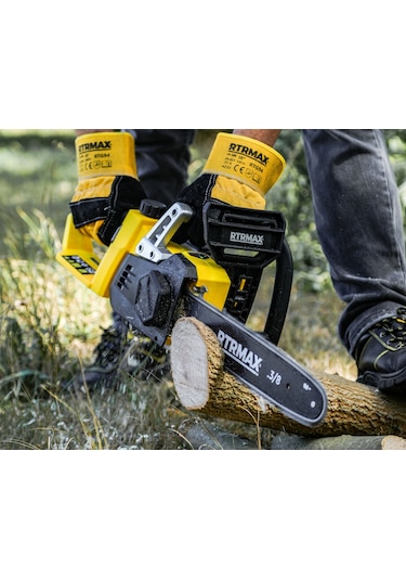 Rtrmax RTX1891 Şarjlı Ağaç Kesme Motoru 2xLi-ion 4 Ah 35 cm Pala Çift Akü X-Lion