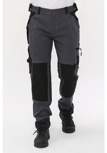 Uniprom İş Pantolonu Likralı Manchester Model Füme-Siyah Füme